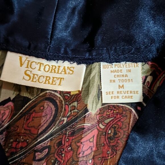 Victoria's Secret Gold Label Stripe Floral Blouse - Picture 2 of 6